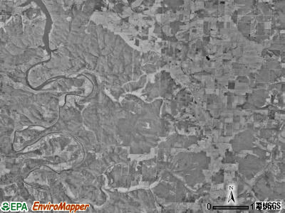 Cross Timbers township, Missouri satellite photo by USGS