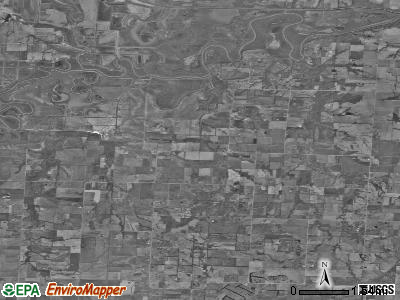 Blue Mound township, Missouri satellite photo by USGS