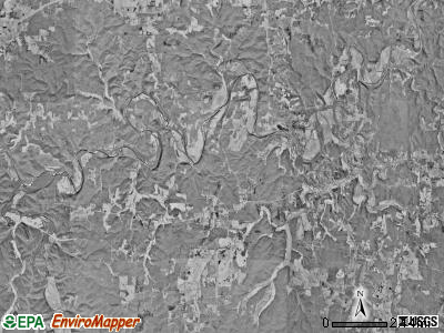 Meramec township, Missouri satellite photo by USGS