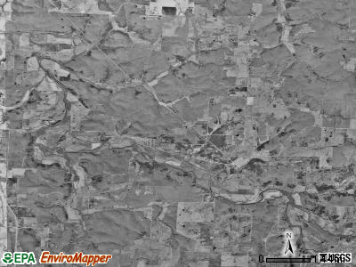 Dallas township, Missouri satellite photo by USGS
