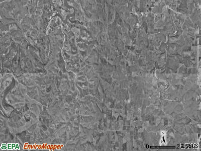 Warren township, Missouri satellite photo by USGS