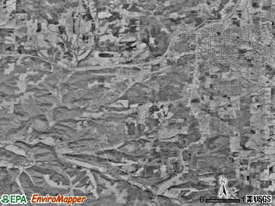 Rolla township, Missouri satellite photo by USGS