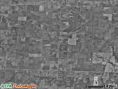 Walker township, Missouri satellite photo by USGS