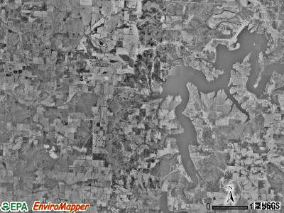 Tyler township, Missouri satellite photo by USGS