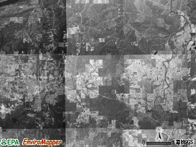 Bear Creek township, Arkansas satellite photo by USGS