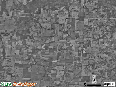 Deerfield township, Missouri satellite photo by USGS
