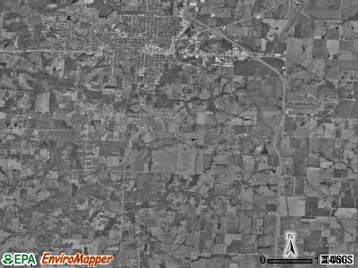 Center township, Missouri satellite photo by USGS