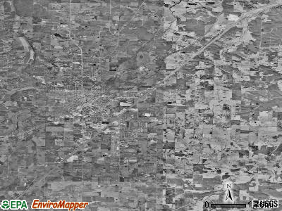 Lebanon township, Missouri satellite photo by USGS