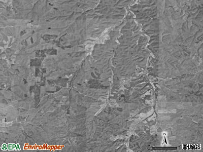 Osage township, Missouri satellite photo by USGS