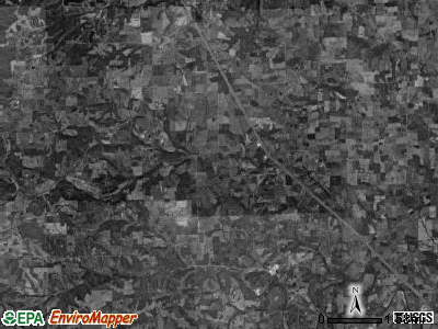 Cinque Hommes township, Missouri satellite photo by USGS