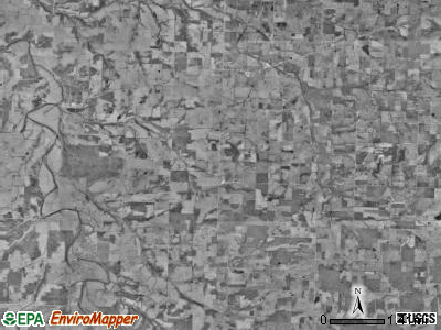South Benton township, Missouri satellite photo by USGS