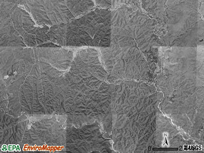 Black River township, Missouri satellite photo by USGS