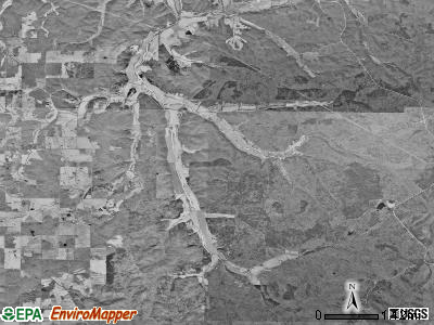 Linn township, Missouri satellite photo by USGS