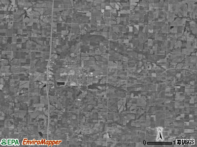Lamar township, Missouri satellite photo by USGS