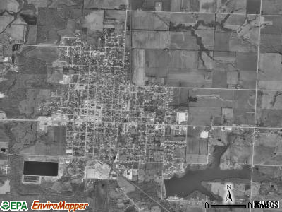 City township, Missouri satellite photo by USGS