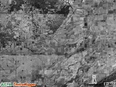 Oak Bluff township, Arkansas satellite photo by USGS