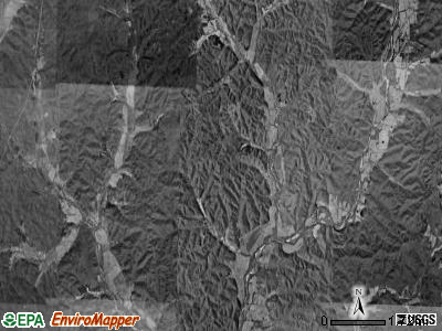 Big Creek township, Missouri satellite photo by USGS
