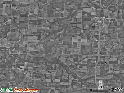 Preston township, Missouri satellite photo by USGS