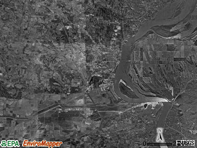 Cape Girardeau township, Missouri satellite photo by USGS