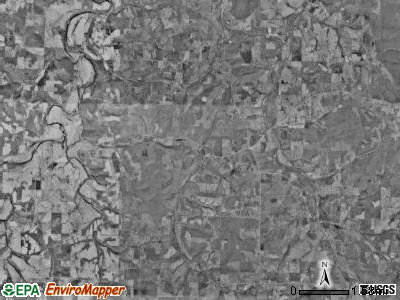 Van Buren township, Missouri satellite photo by USGS