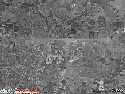 North Campbell No. 1 township, Missouri satellite photo by USGS