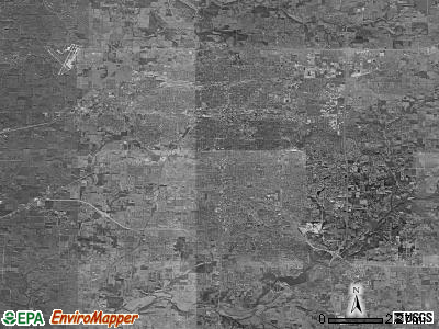 Springfield township, Missouri satellite photo by USGS