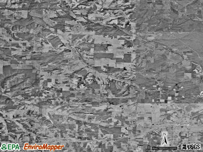 East Dallas township, Missouri satellite photo by USGS