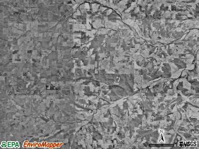 Gasconade township, Missouri satellite photo by USGS