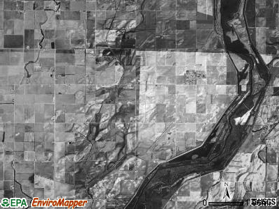 Payne township, Arkansas satellite photo by USGS
