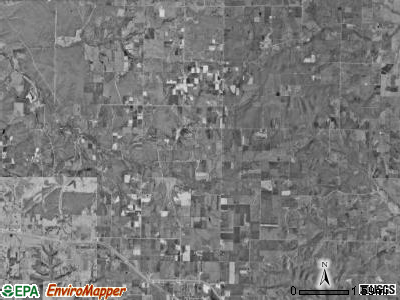Hazelwood township, Missouri satellite photo by USGS
