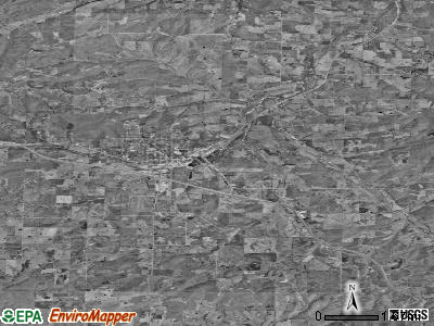 Burdine township, Missouri satellite photo by USGS