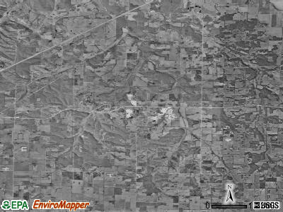 Turnback township, Missouri satellite photo by USGS