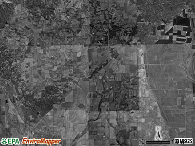 Moreland township, Missouri satellite photo by USGS