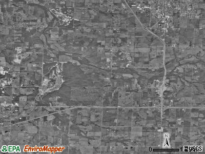 Jackson township, Missouri satellite photo by USGS