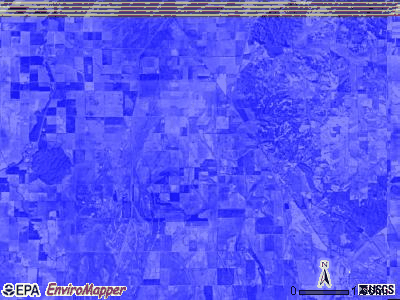 Sylvania township, Missouri satellite photo by USGS