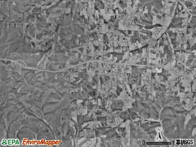 Pleasant Valley township, Missouri satellite photo by USGS