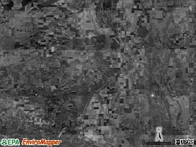 Pike township, Missouri satellite photo by USGS
