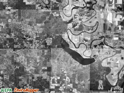 Cane Creek township, Arkansas satellite photo by USGS
