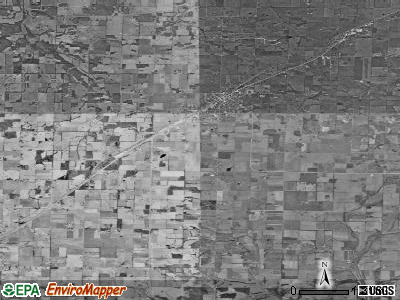 West Polk township, Missouri satellite photo by USGS