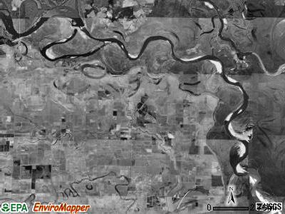 Red Fork township, Arkansas satellite photo by USGS