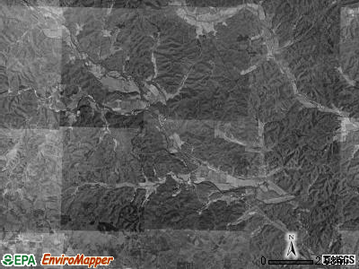 Williams township, Missouri satellite photo by USGS