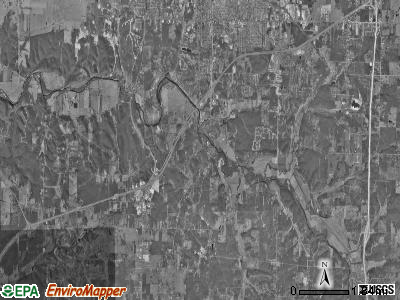 Shoal Creek township, Missouri satellite photo by USGS