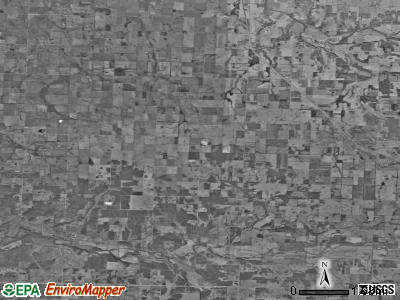 Van Buren township, Missouri satellite photo by USGS