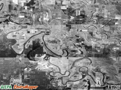 Wells Bayou township, Arkansas satellite photo by USGS