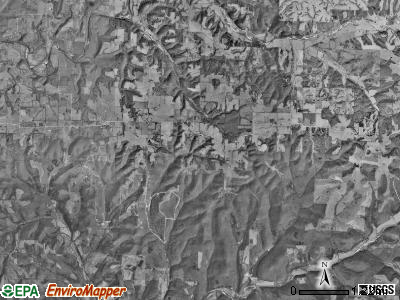 Bruner township, Missouri satellite photo by USGS