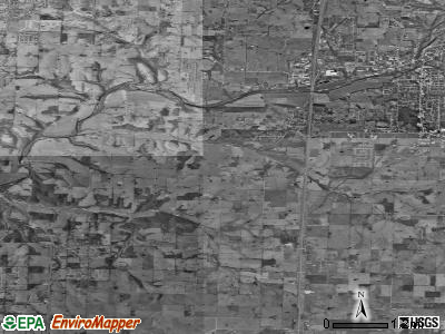 West Finley township, Missouri satellite photo by USGS