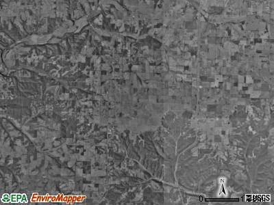 North Galloway township, Missouri satellite photo by USGS