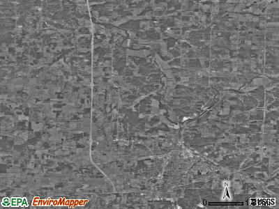Neosho township, Missouri satellite photo by USGS