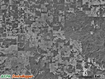 Spring Creek township, Missouri satellite photo by USGS
