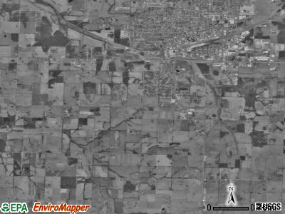 Monett township, Missouri satellite photo by USGS